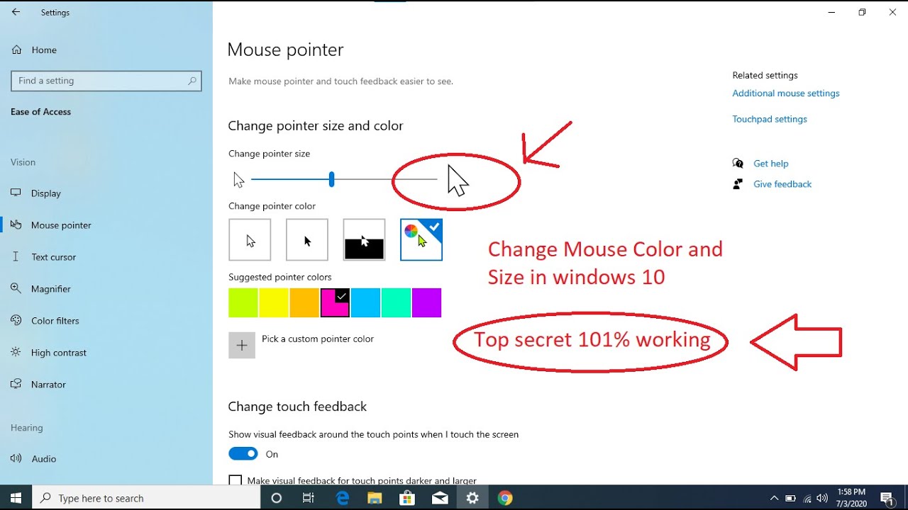 how to change aula mouse color